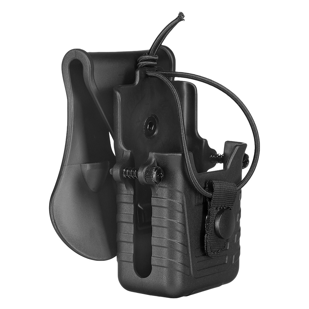 Amomax Tactical Holster Polymer Paddle f. Funkgerte schwarz Bild 1