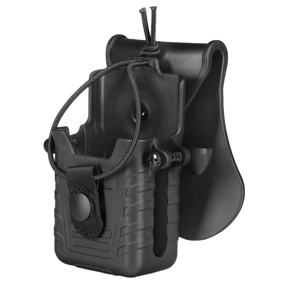 Amomax Tactical Holster Polymer Paddle f. Funkgerte schwarz Bild 1
