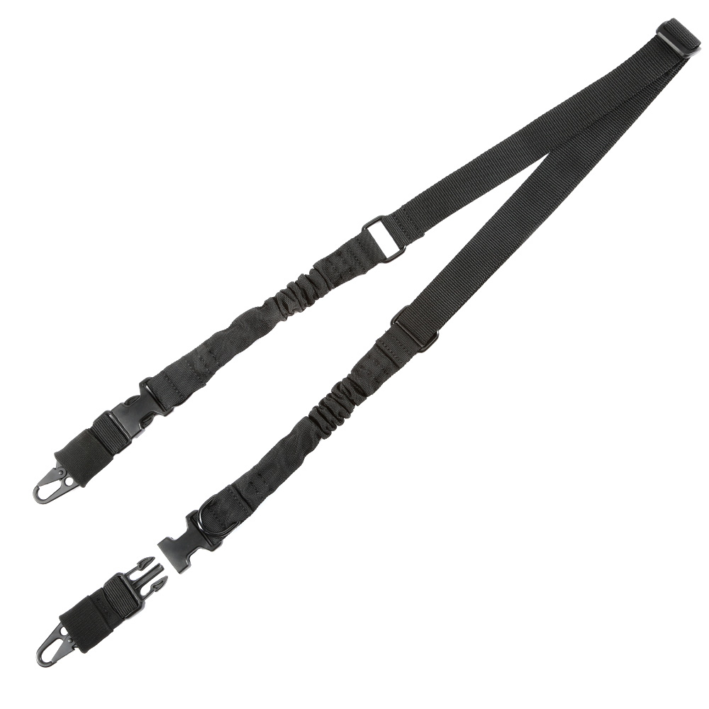 Amomax 2-Punkt Tragegurt Dual Bungee Universal Tactical Heavy Duty Version schwarz