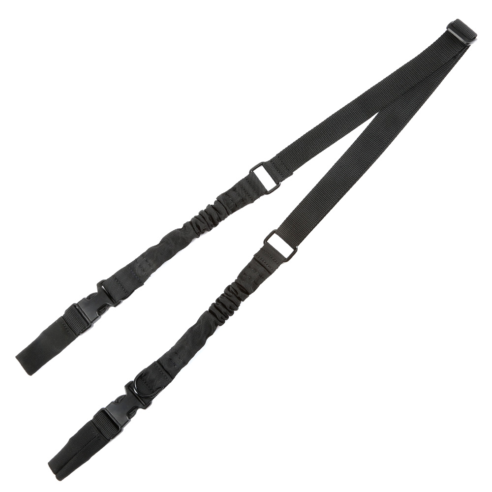 Amomax 2-Punkt Tragegurt Dual Bungee Universal Tactical Heavy Duty Version schwarz Bild 1