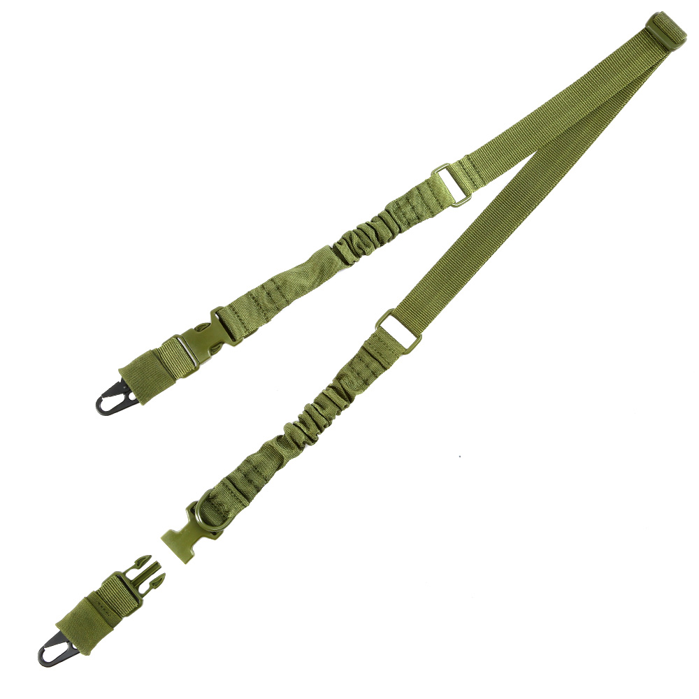 Amomax 2-Punkt Tragegurt Dual Bungee Universal Tactical Heavy Duty Version oliv