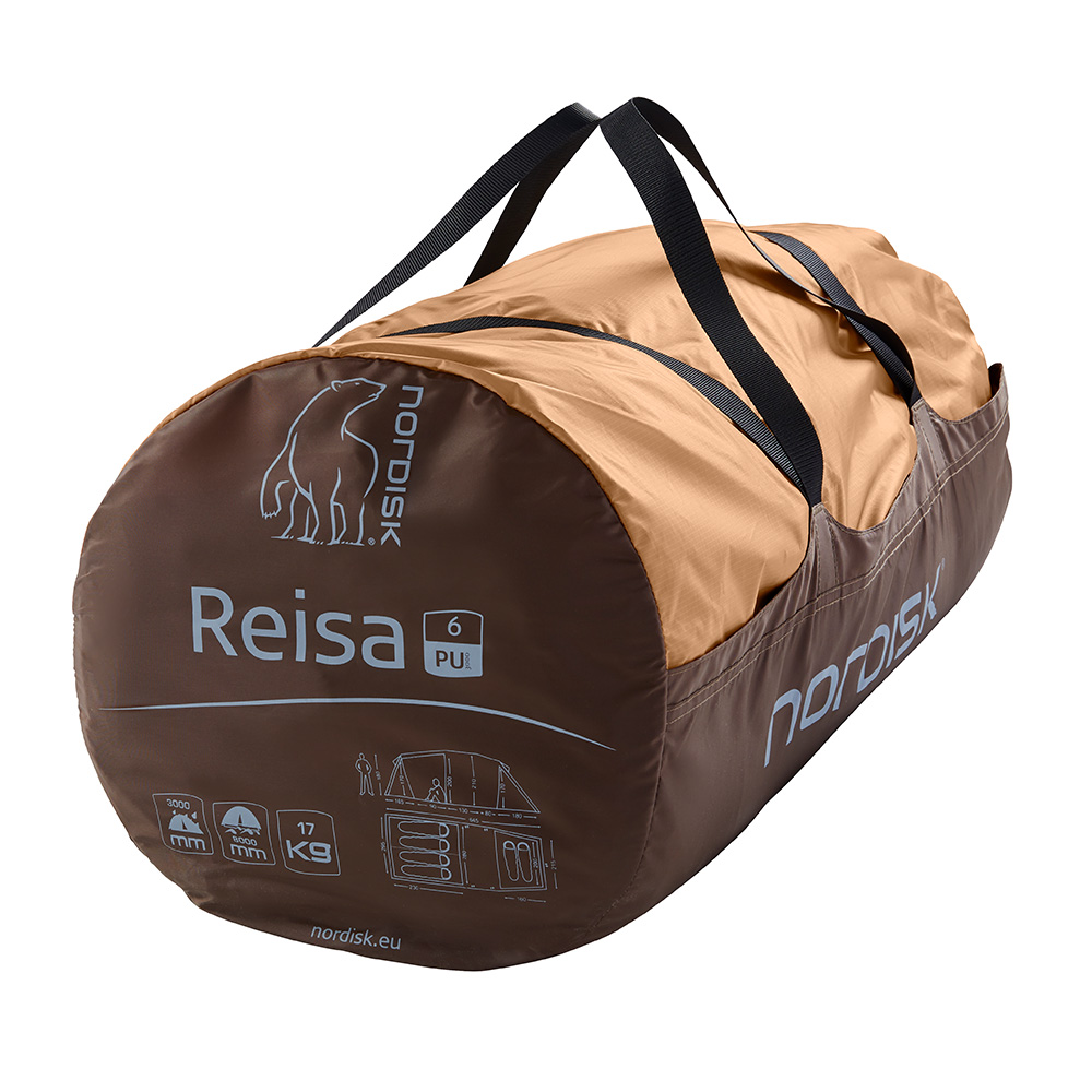 Nordisk Familienzelt Raisa 6 PU fr 6 Personen cashew/braun Bild 1