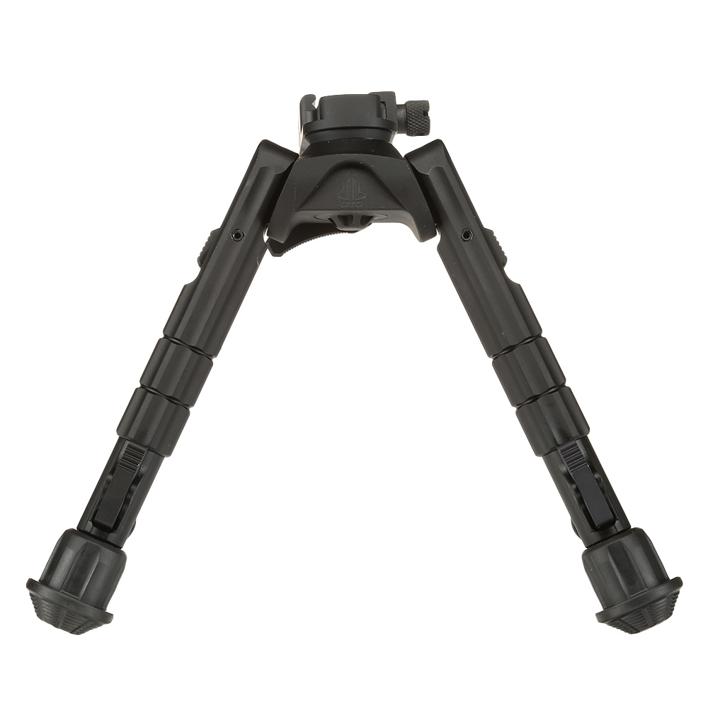 UTG Heavy Duty Recon 360 Grad Metall Zweibein - Gummife 160 - 230 mm schwarz - Version 2 Bild 1