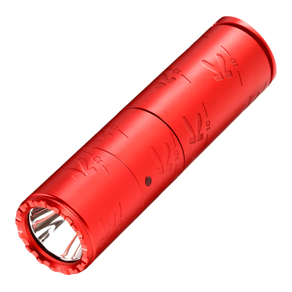 Klarus LED Taschenlampe K10 1200 ANSI Lumen rot Jubilumslampe inkl. Geschenkverpackung