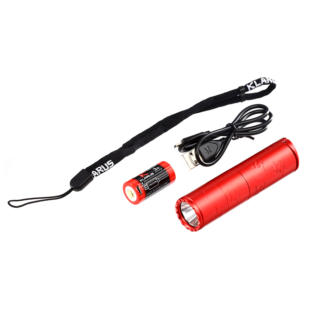 Klarus LED Taschenlampe K10 1200 ANSI Lumen rot Jubilumslampe inkl. Geschenkverpackung Bild 4