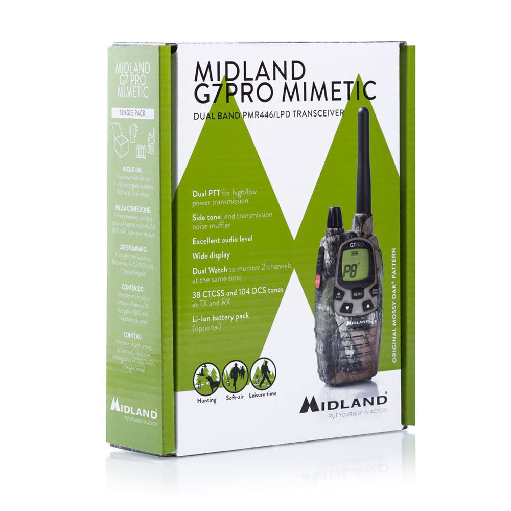 Midland Funkgerät G7 Pro mimetic 8 Kanäle 446/LPD camo Bild 2