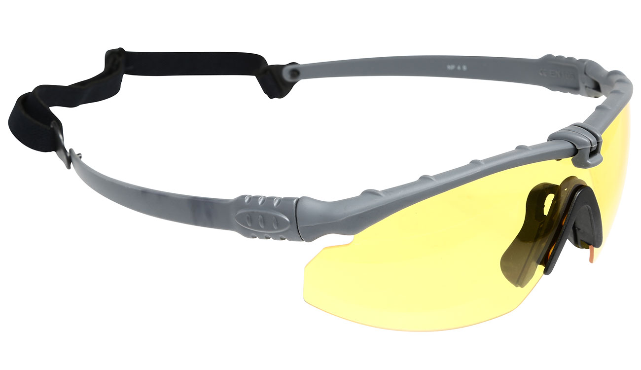 Nuprol Battle Pro Protective Airsoft Schutzbrille grau / gelb Bild 1