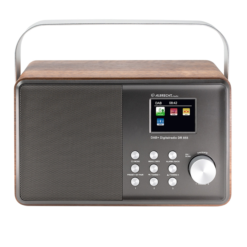 Albrecht DR855 Digitalradio DAB+/UKW/Bluetooth Lautsprecher mit Farbdisplay Bild 1