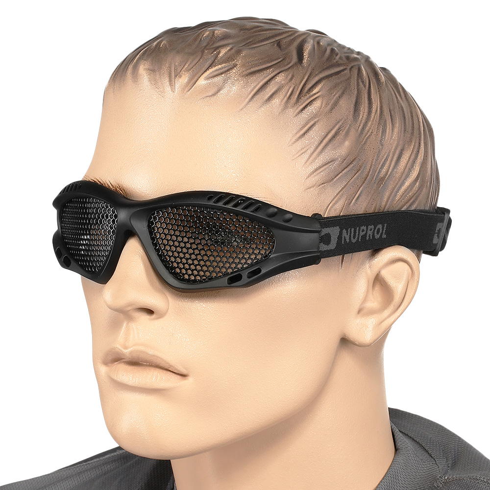 Nuprol Brille Shades Mesh Eye Protection Airsoft Gitterbrille schwarz Bild 3