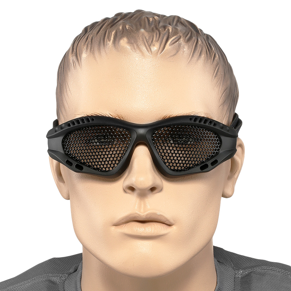 Nuprol Brille Shades Mesh Eye Protection Airsoft Gitterbrille schwarz Bild 4