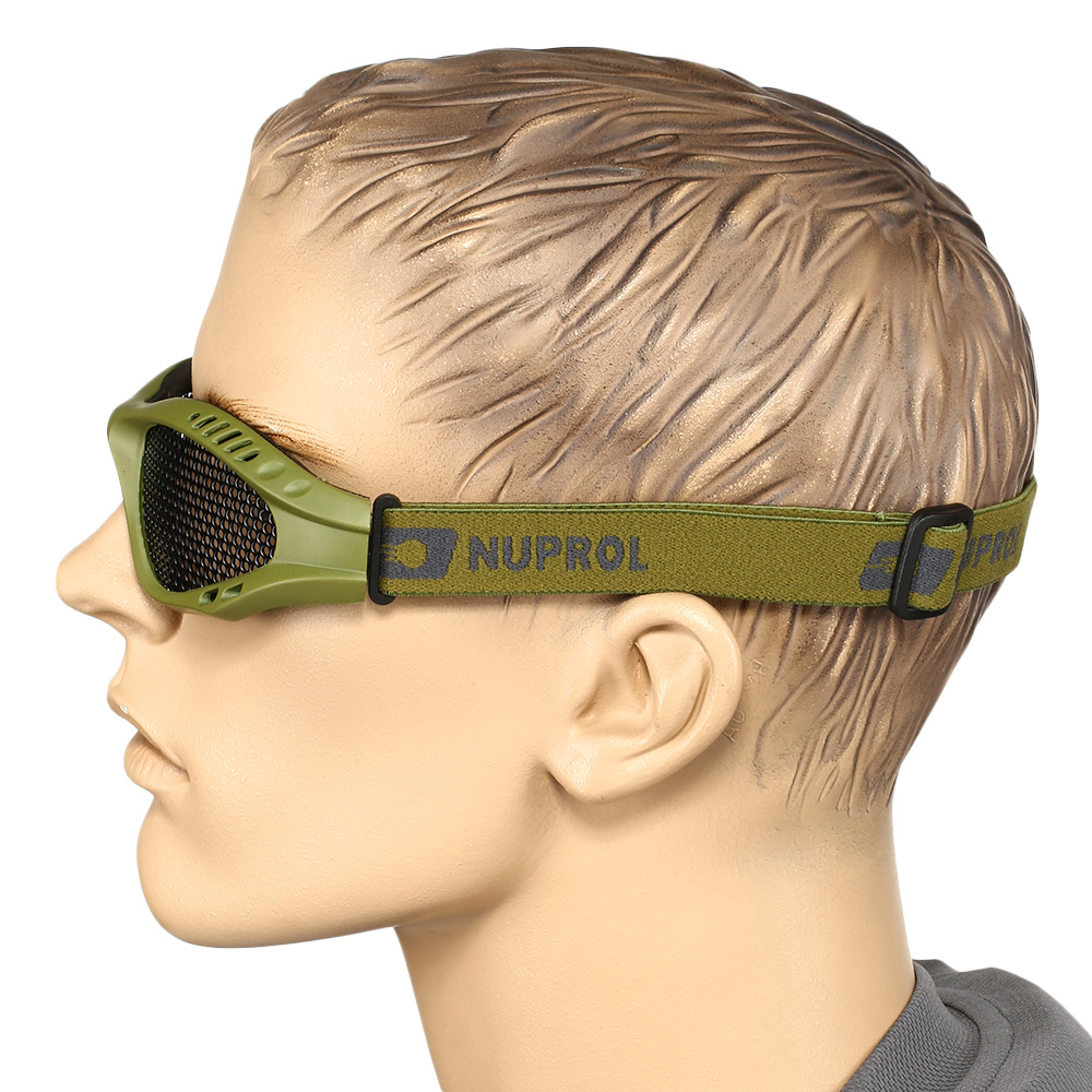 Nuprol Brille Shades Mesh Eye Protection Airsoft Gitterbrille oliv Bild 5