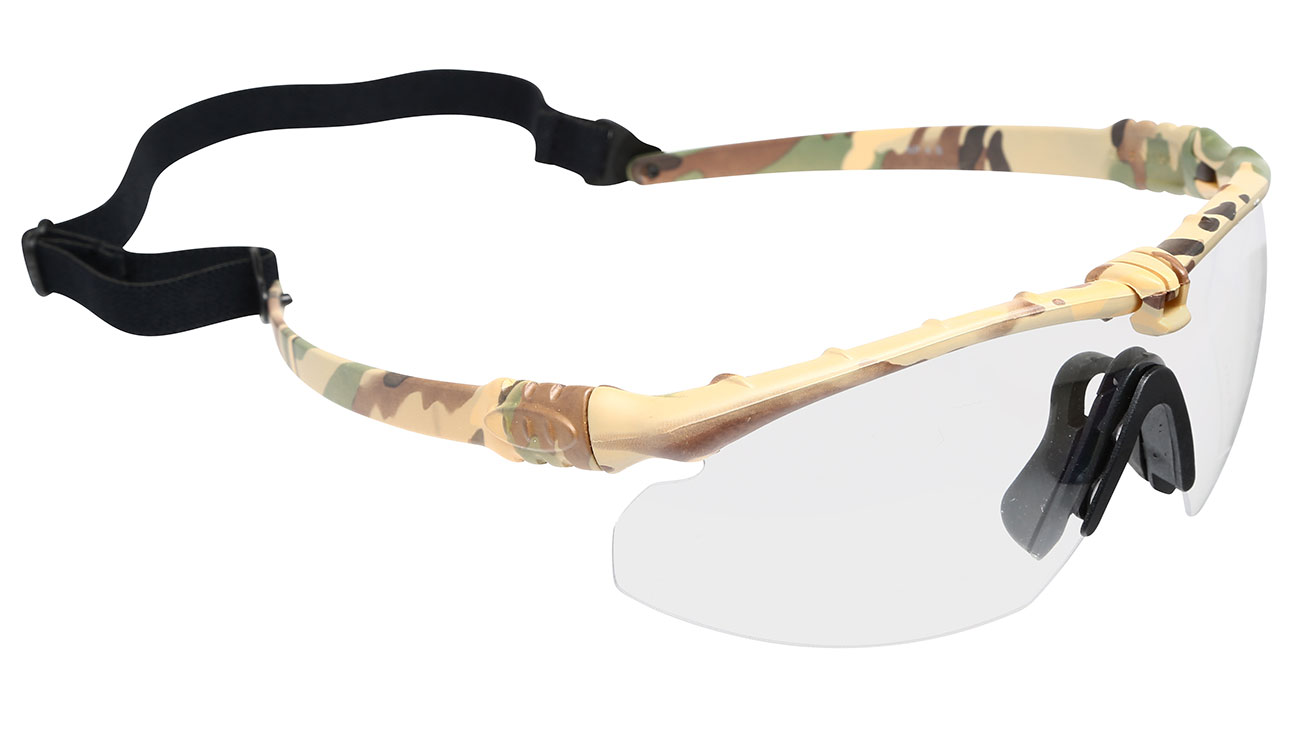 Nuprol Battle Pro Protective Airsoft Schutzbrille camo / klar Bild 1