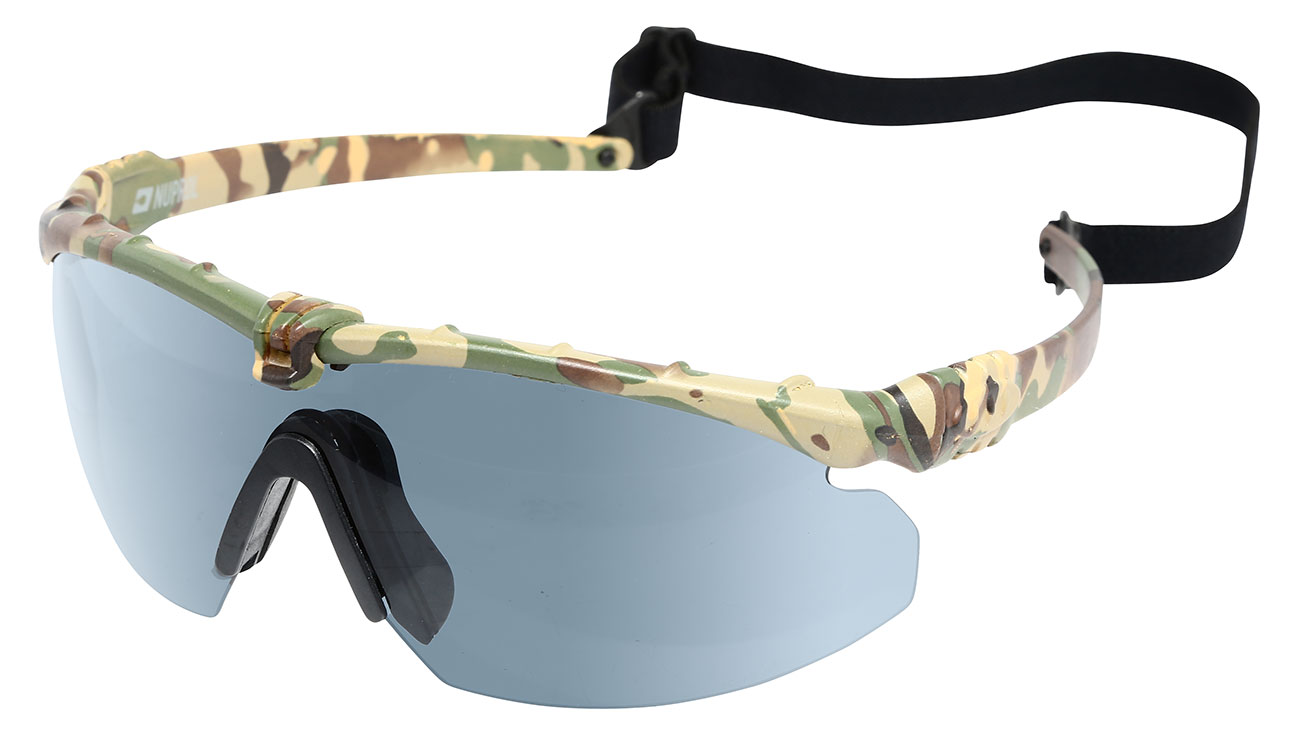 Nuprol Battle Pro Protective Airsoft Schutzbrille camo / rauch