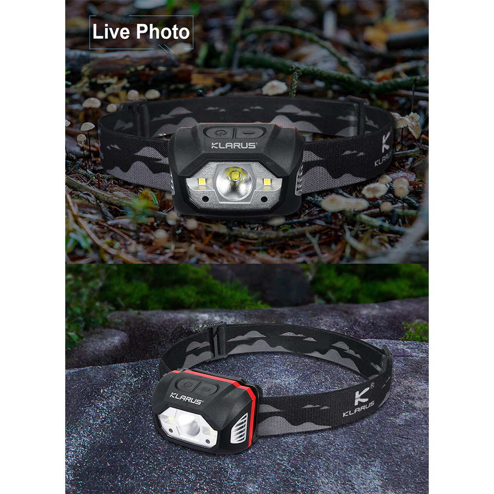 Klarus LED-Stirnlampe HM1 mit Sensor 440 Lumen schwarz Bild 1