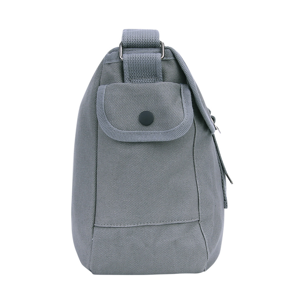 Fostex Leinentasche US-Style grau Bild 1