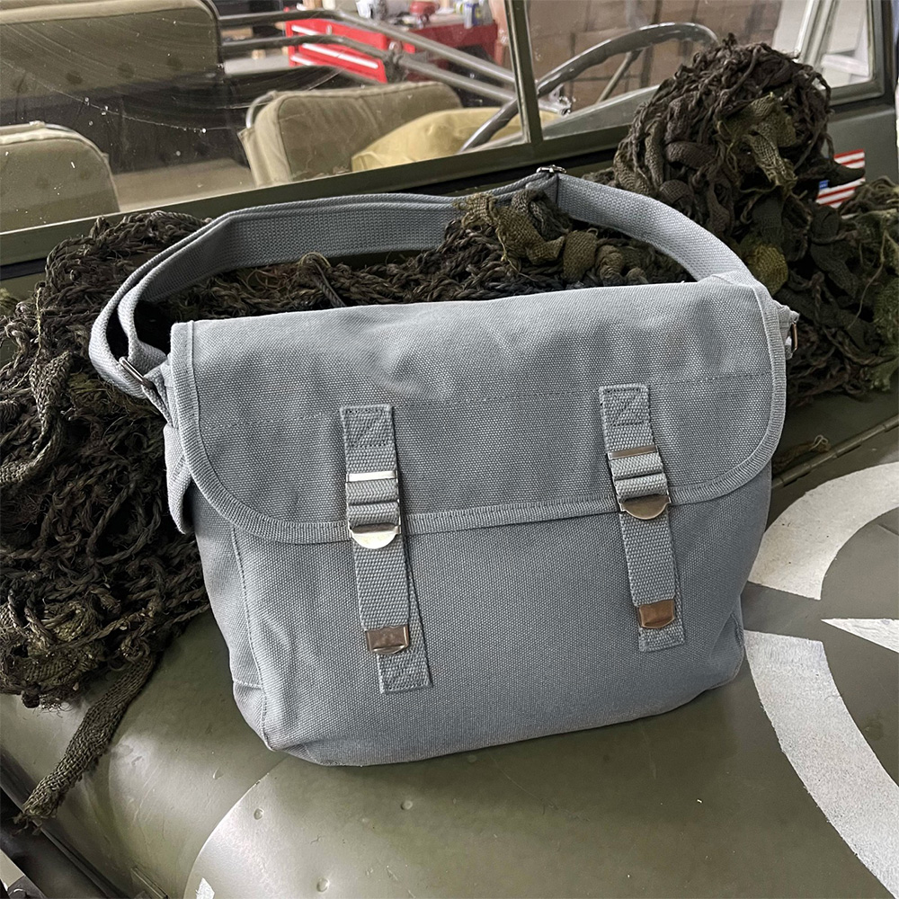 Fostex Leinentasche US-Style grau Bild 1