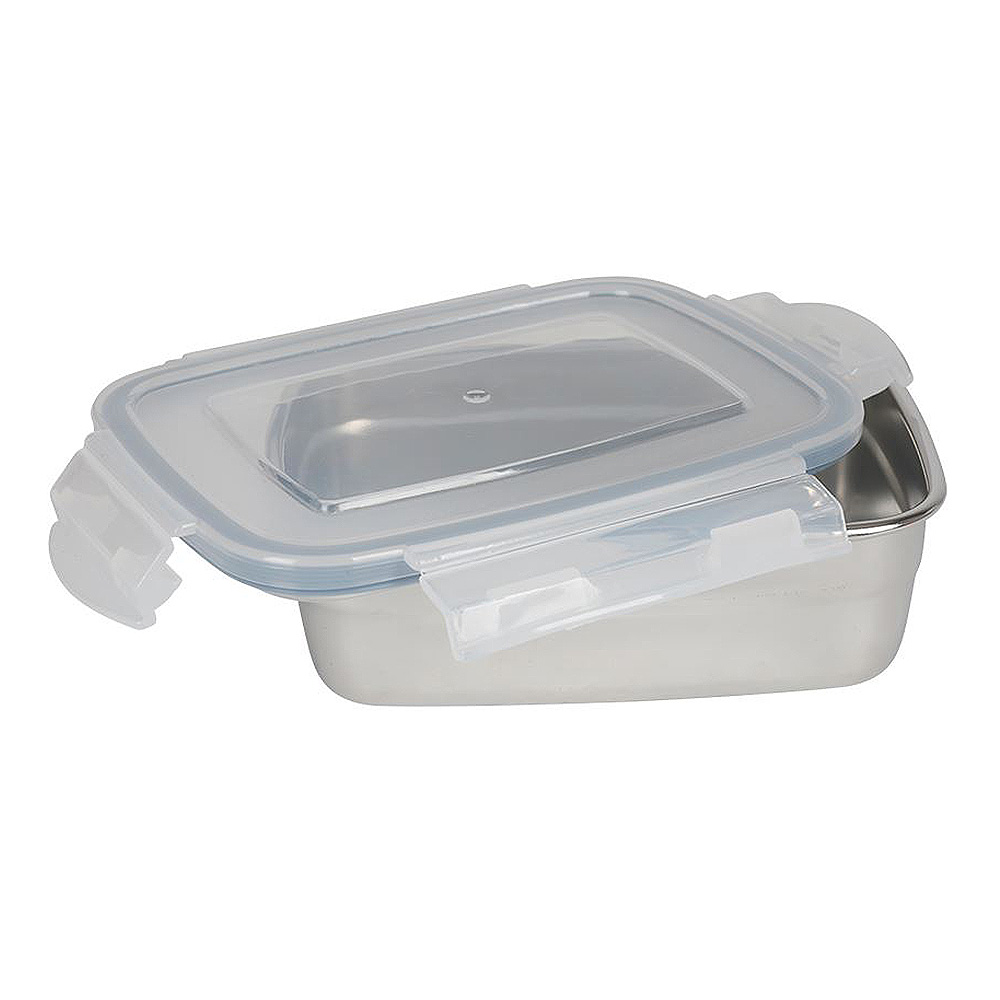 Edelstahl Lunchbox Edelstahl 1,8 L silber/transparent