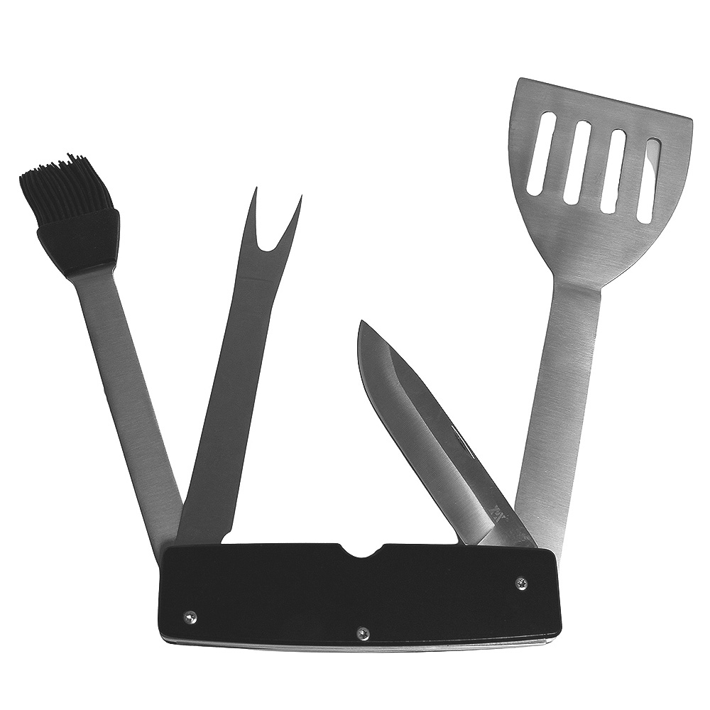 MetMaxx Grillset BBQ Multi 4 in 1 schwarz/silber Bild 1