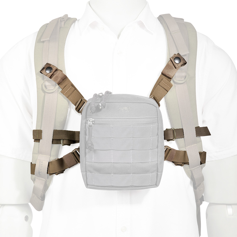 Tasmanian Tiger Rucksack Adapter fr Zubehrtaschen Pouch Harness Adapter coyote braun 8-teilig Bild 1