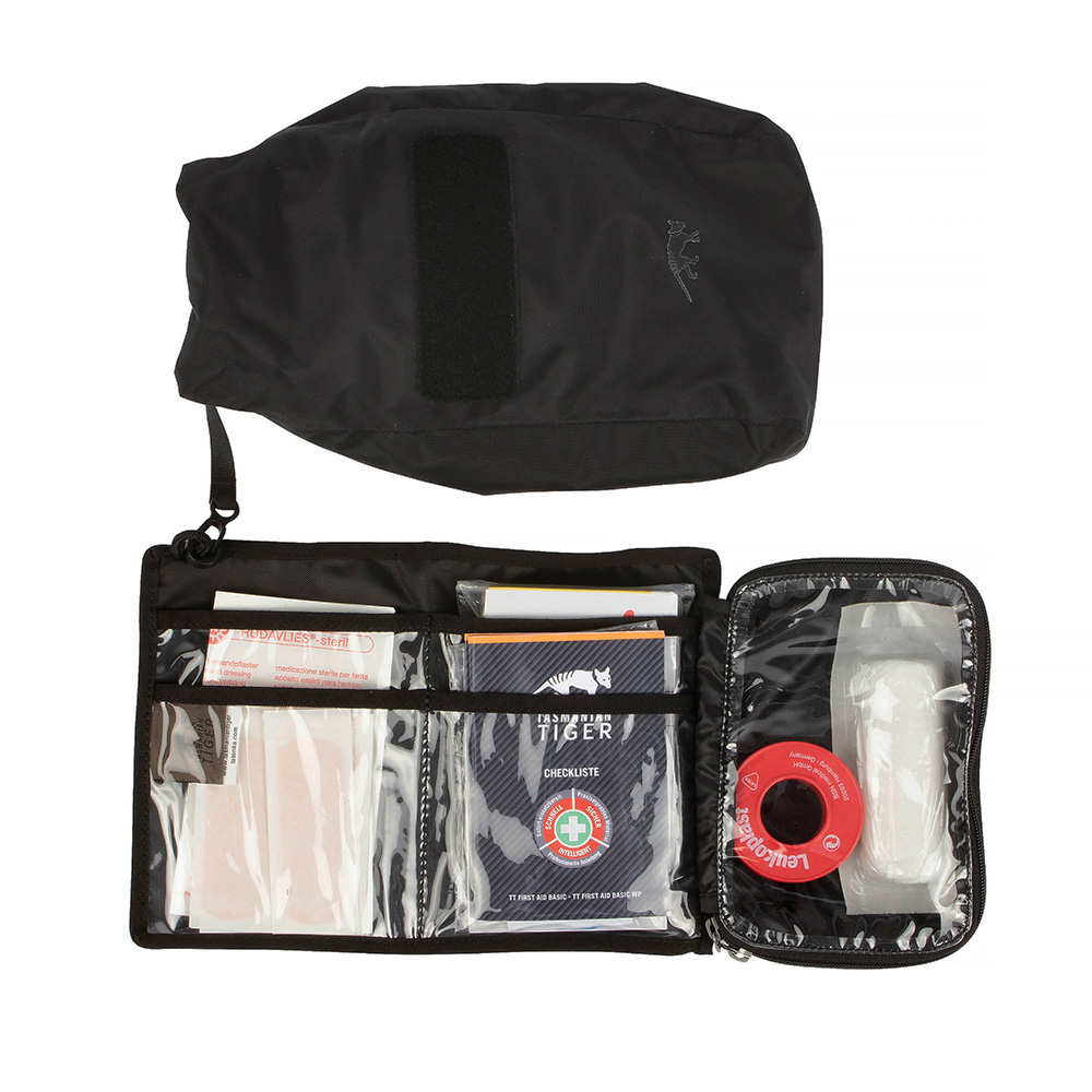Tasmanian Tiger Erste Hilfe Set First Aid Basic WP 12 tlg. wasserdichter Beutel schwarz Bild 1