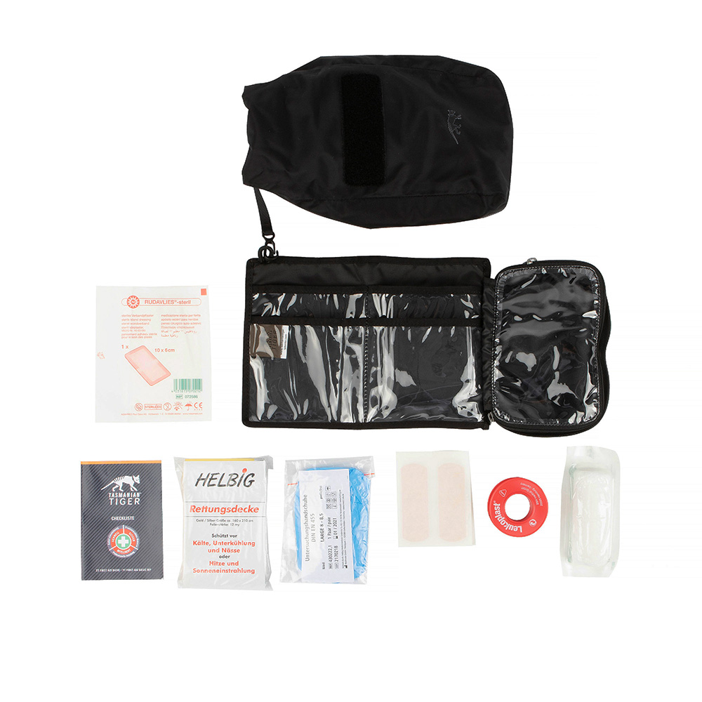 Tasmanian Tiger Erste Hilfe Set First Aid Basic WP 12 tlg. wasserdichter Beutel schwarz Bild 1