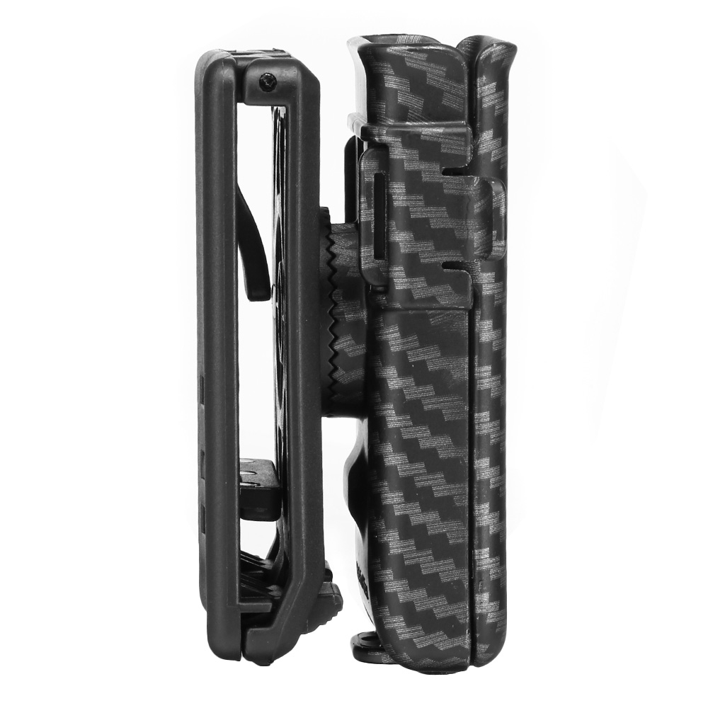 Amomax Tactical Single-Magazinholster Polymer Paddle f. Single- / Double-Stack Magazine Carbon-Design Bild 2