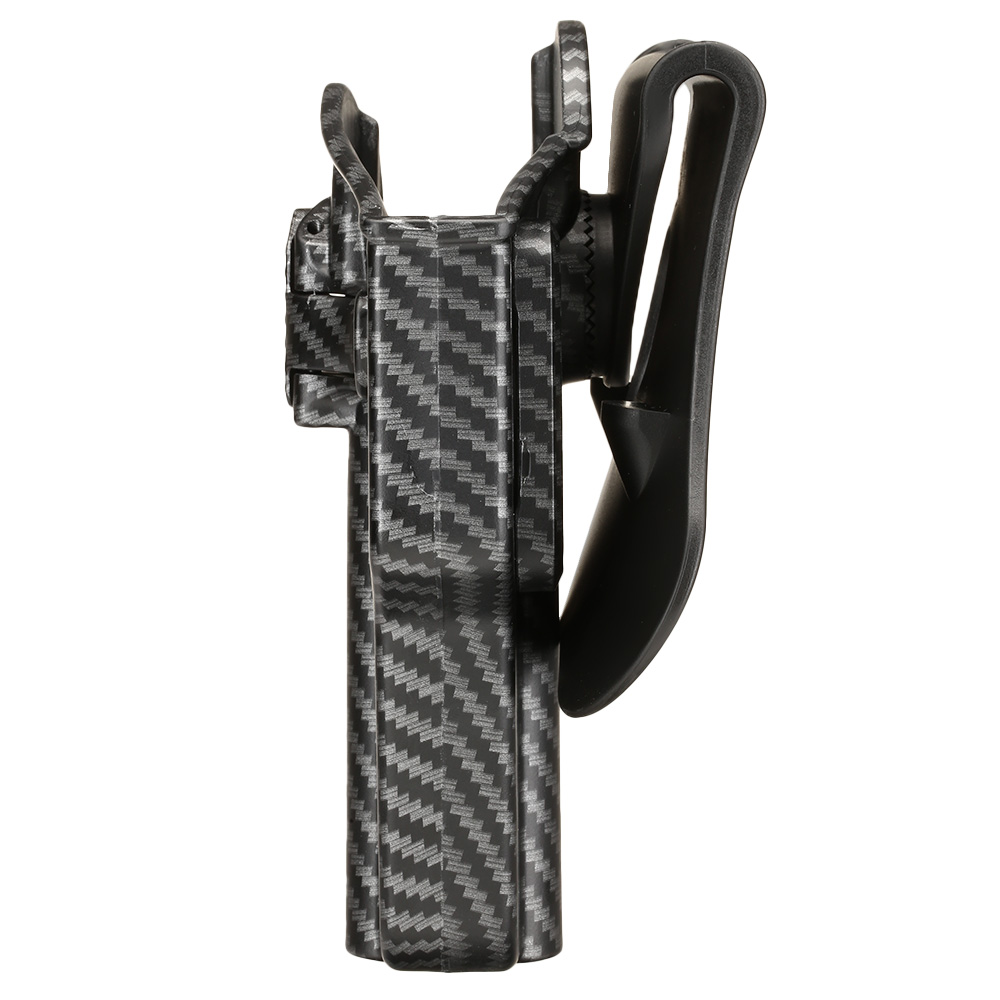 Amomax Per-Fit Universal Tactical Holster Polymer Paddle - passend fr ber 80 Pistolen Links Carbon-Design Bild 6
