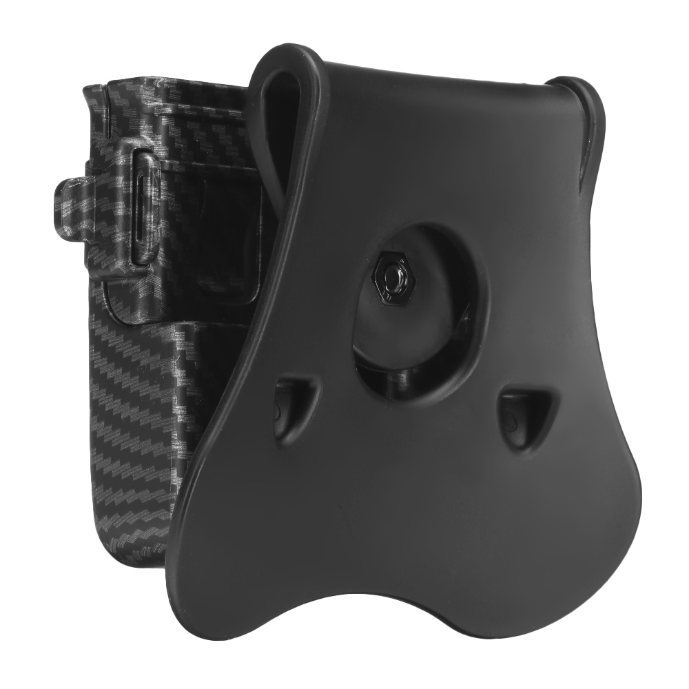 Amomax Doppel-Magazinholster Polymer Paddle f. Single- / Double-Stack Magazine Carbon-Design Bild 5