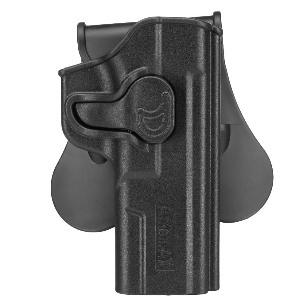 Amomax Tactical Holster Polymer Paddle fr Cyma CM.127 / ASG Challenger XP17 AEP Rechts schwarz