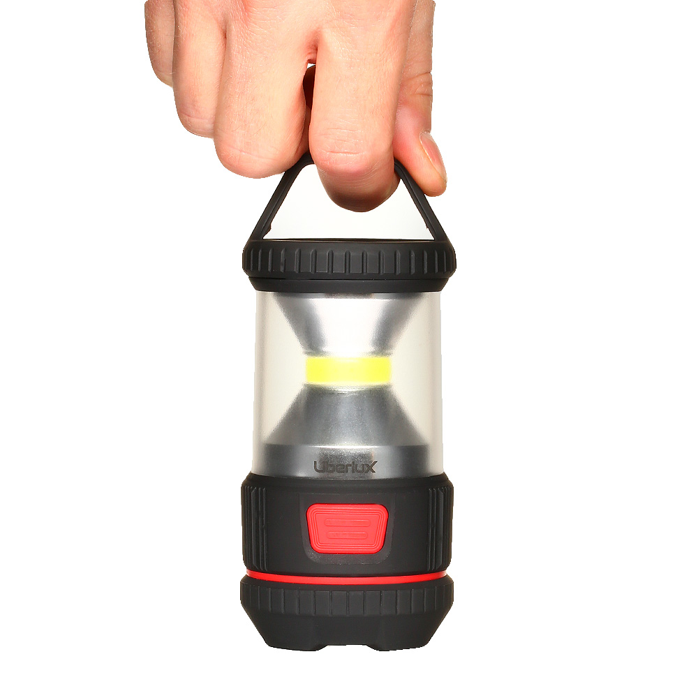 Uberlux Mini Camping Laterne 250 Lumen batteriebetrieben schwarz Bild 1