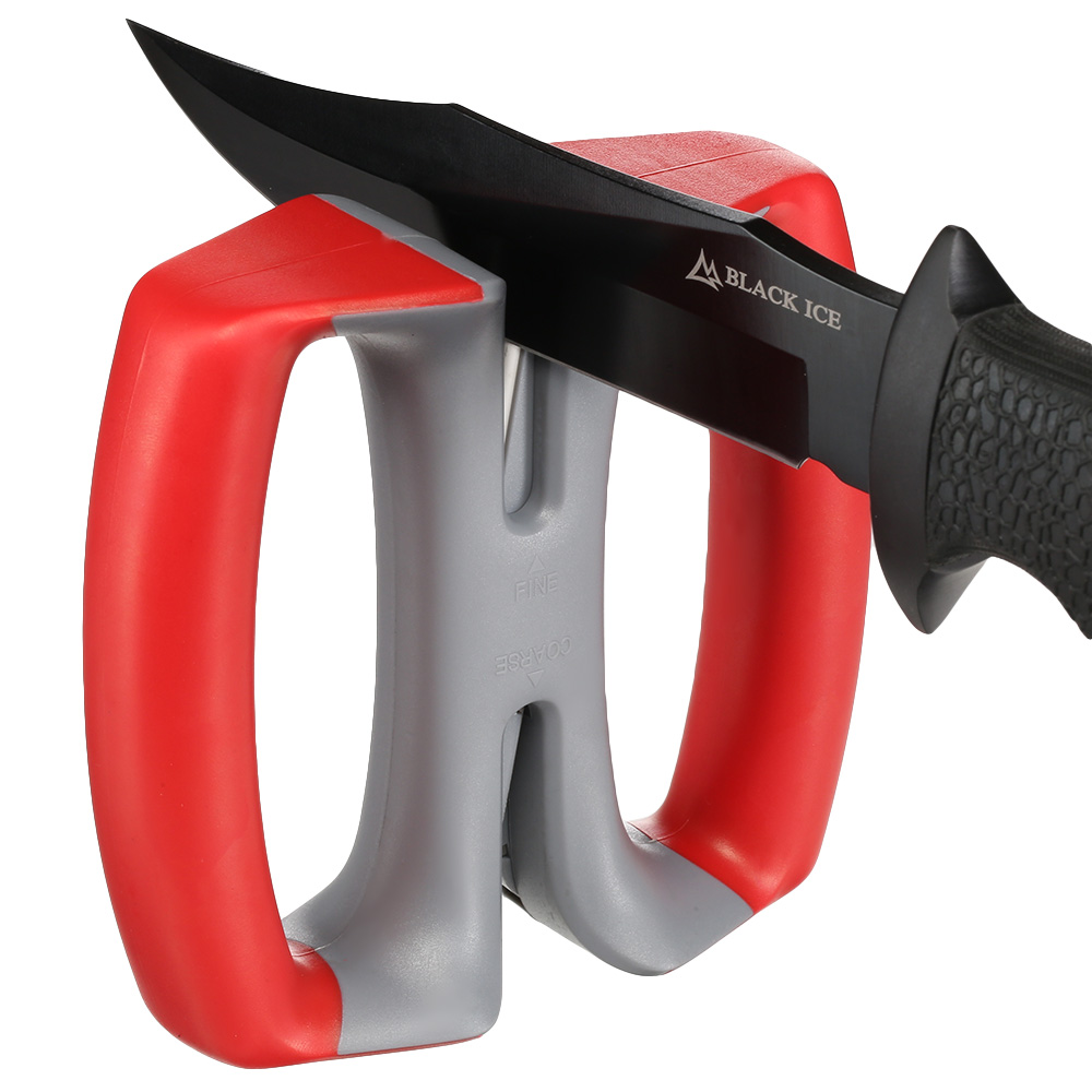 Messerschrfer X-Sharpener 2 in 1 rot/grau