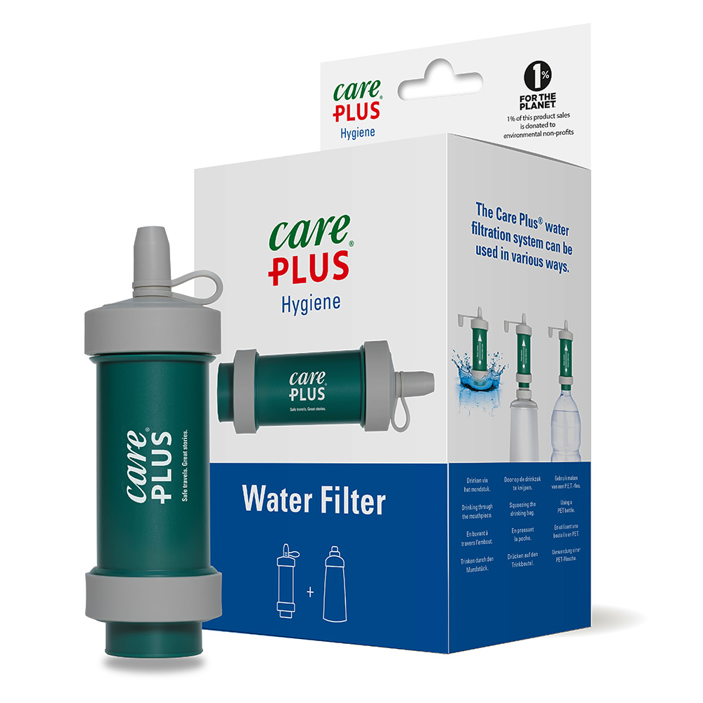 Care Plus Wasserfilter Jungle Green fr Outdoor, Reisen, Notfallvorsorge