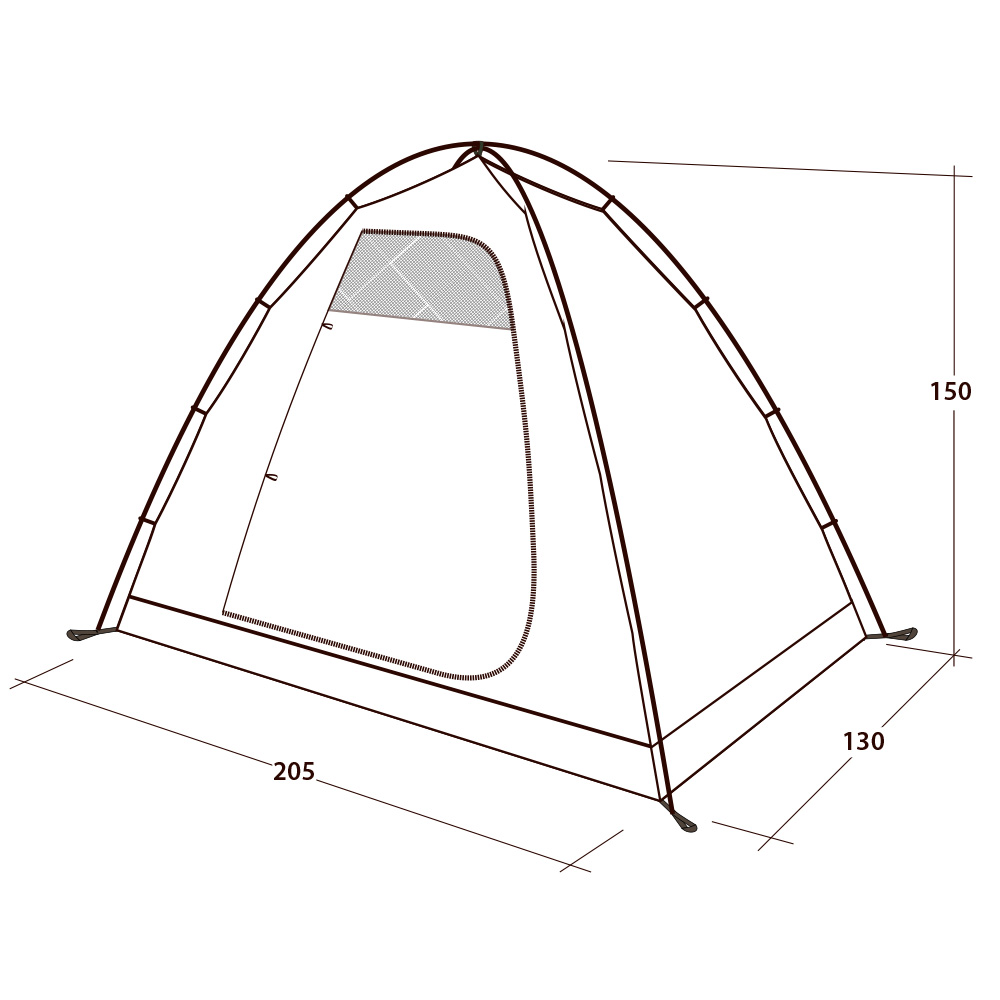 Outwell Innenzelt freistehend blau fr 2 Personen Bild 2