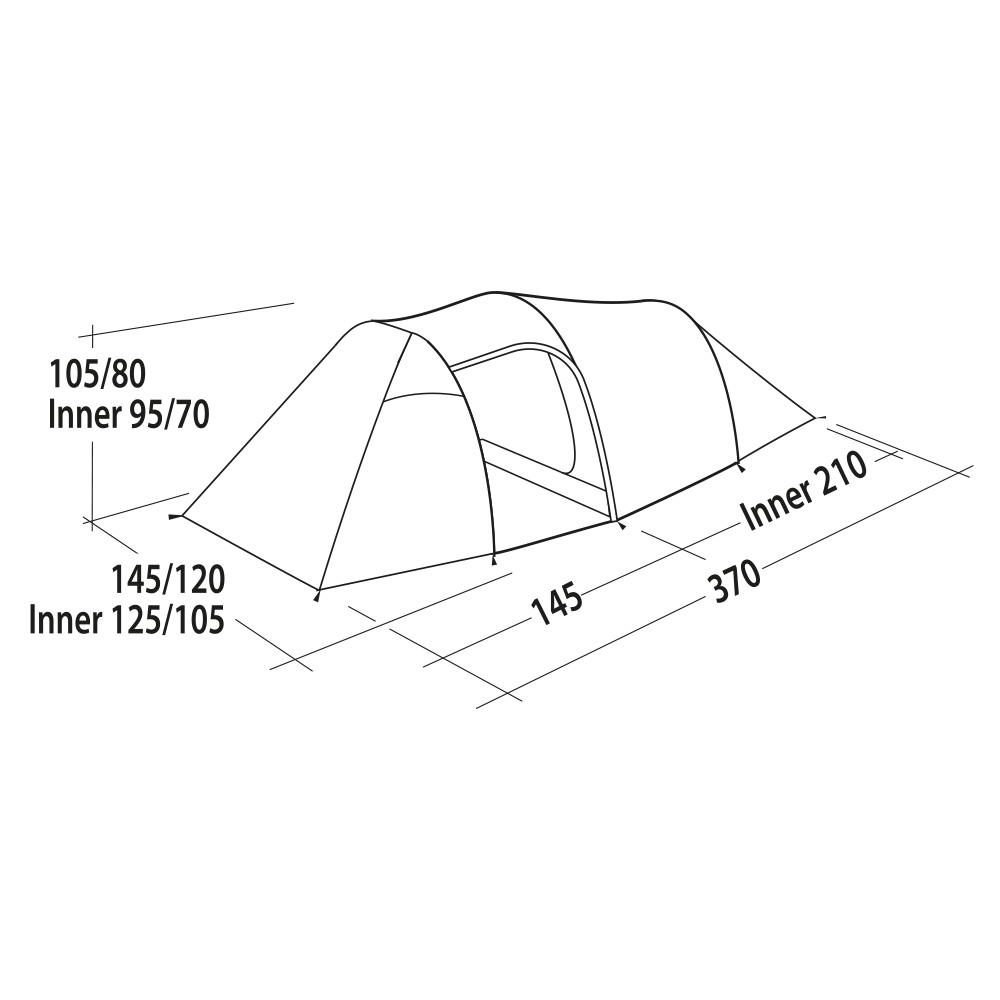 Easy Camp Zelt Magnetar 200 Rustic Green fr 2 Personen Bild 2