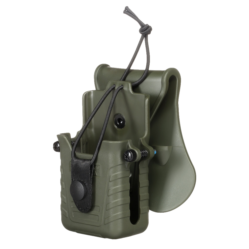 Amomax Tactical Holster Polymer Paddle f. Funkgerte oliv Bild 1