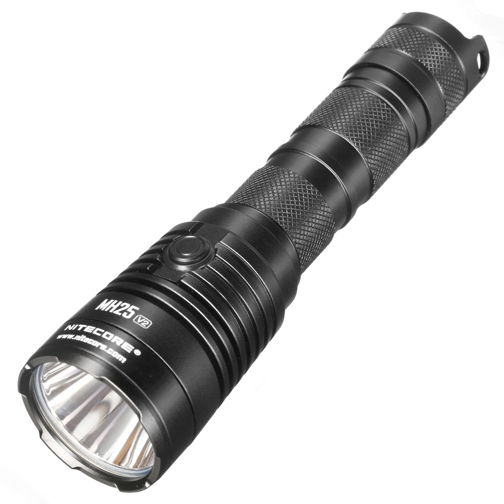 Nitecore LED-Taschenlampe MH25 V2 Jagdset 1300 Lumen inkl. Akku, Holster, Farbfilter, Kabelschalter und Koffer schwarz