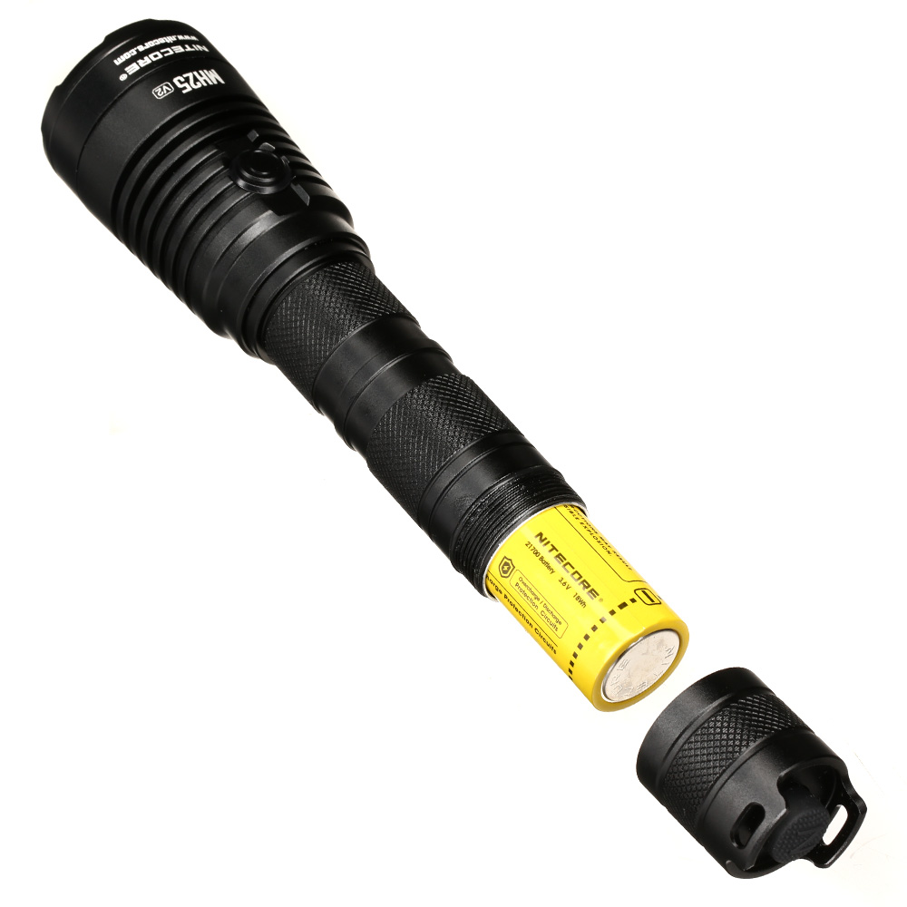 Nitecore LED-Taschenlampe MH25 V2 Jagdset 1300 Lumen inkl. Akku, Holster, Farbfilter, Kabelschalter und Koffer schwarz Bild 1