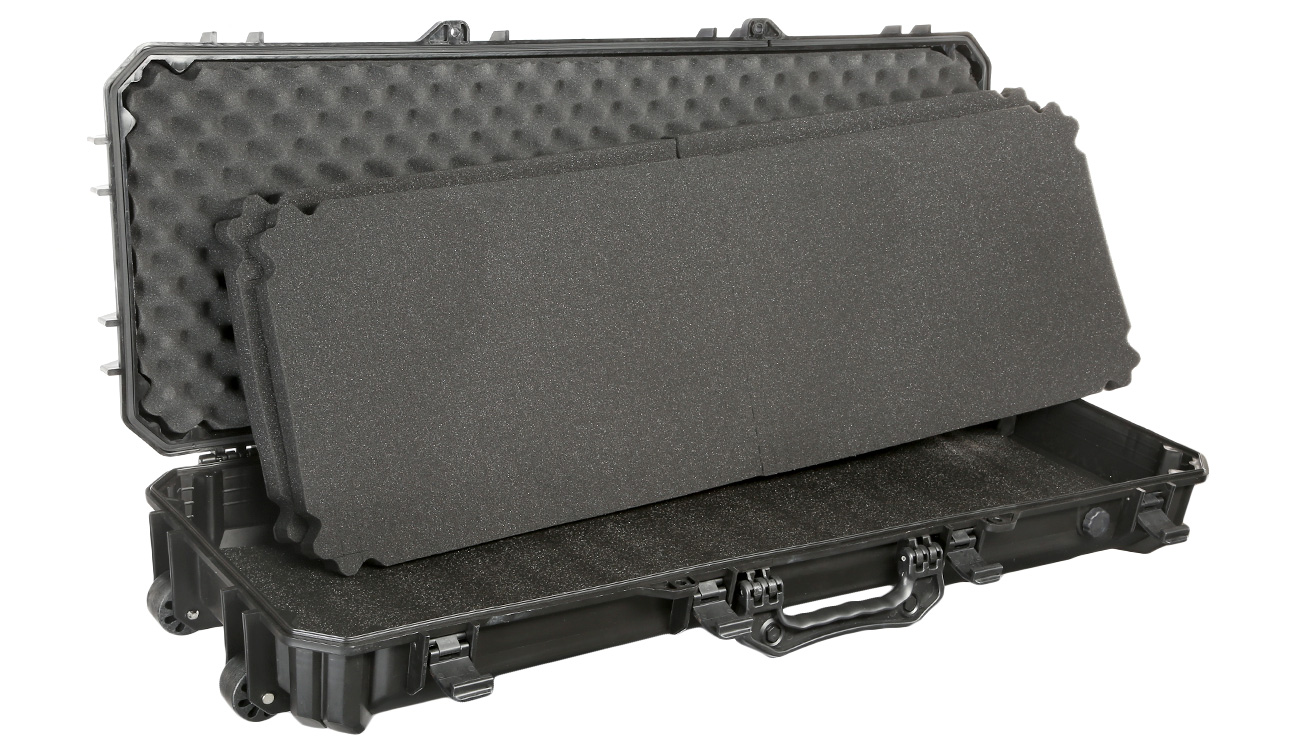 Nuprol Tactical Hard Case Waffenkoffer / Trolley 103 x 35 x 15 cm PnP-Schaumstoff schwarz Bild 6