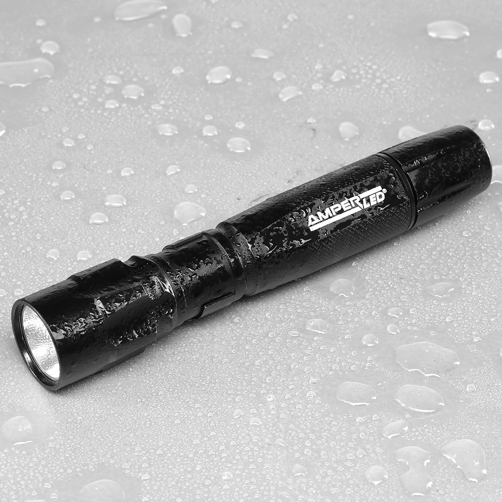 Amperlite LED-Taschenlampe Aluminium 140 Lumen schwarz inkl. Holster Bild 1