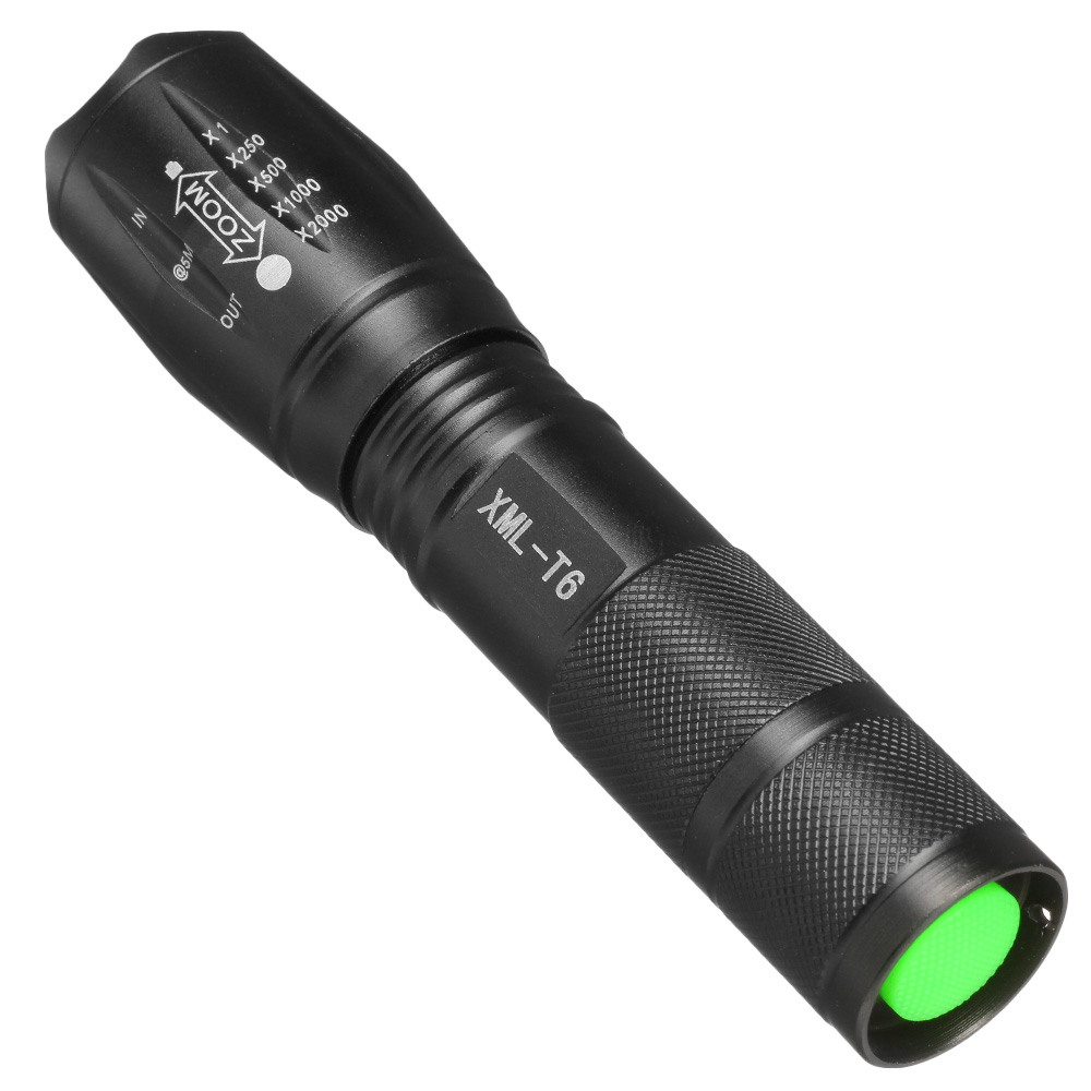 LED-Taschenlampe XML T6 Aluminium 1200 Lumen schwarz Bild 4