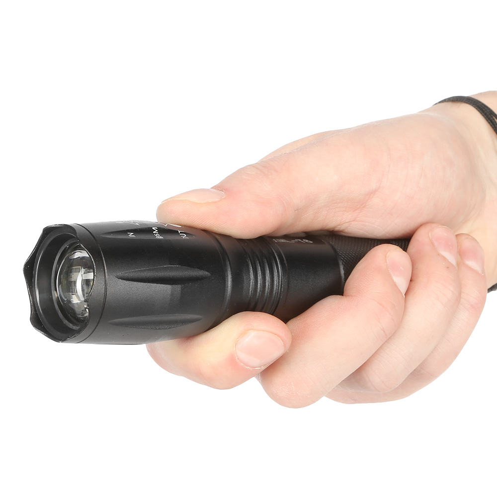 LED-Taschenlampe XML T6 Aluminium 1200 Lumen schwarz Bild 7