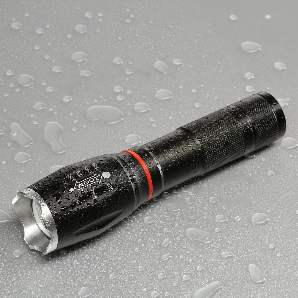 LED-Taschenlampe CQB mit Zoom Aluminium schwarz Bild 1