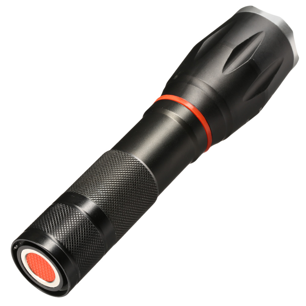 LED-Taschenlampe CQB mit Zoom Aluminium schwarz Bild 1