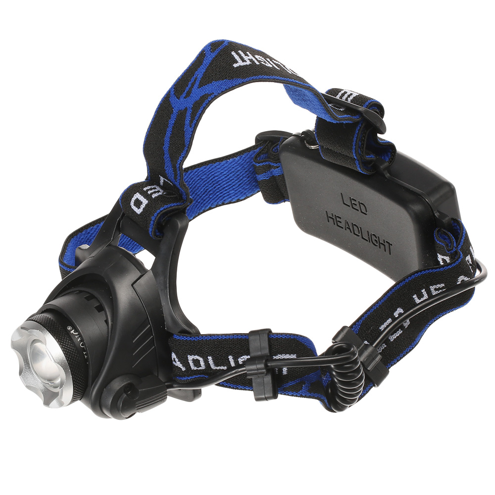 Bailong LED-Stirnlampe BL-6699 Zoom schwarz inkl. Akku Bild 1