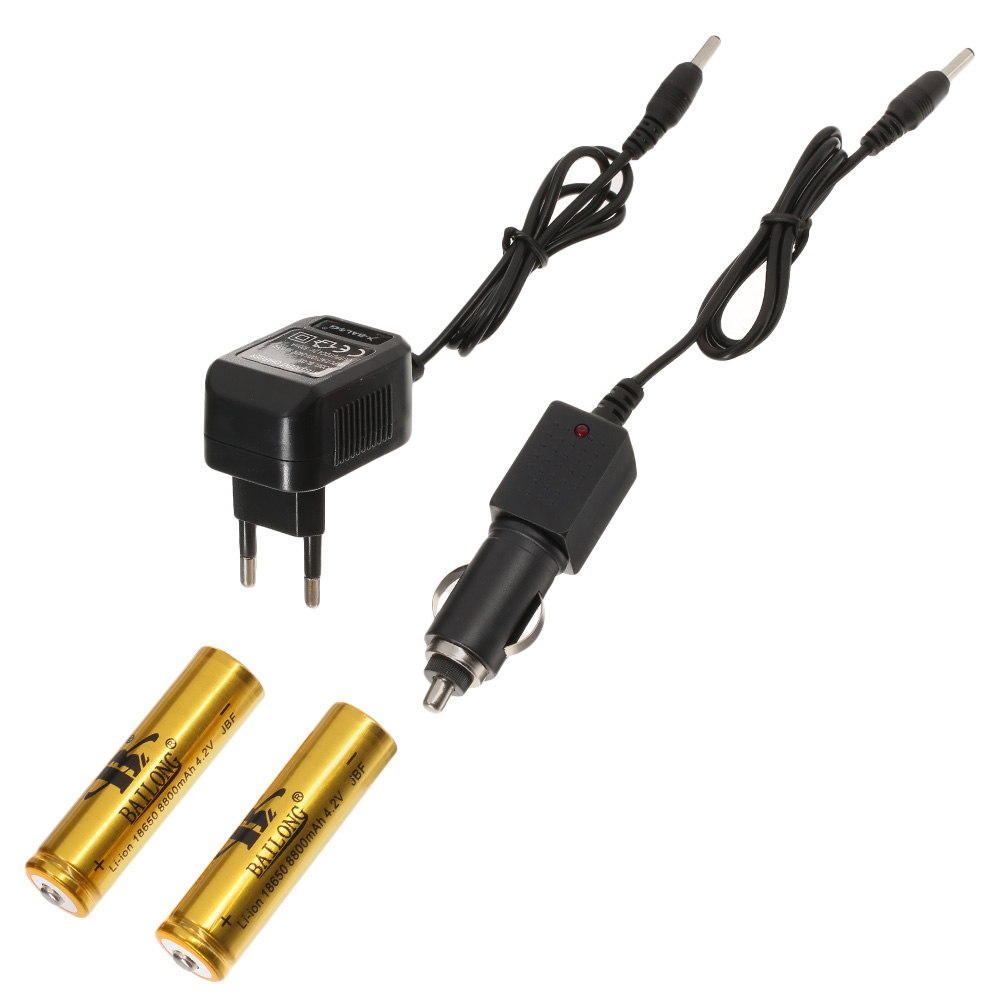 Bailong LED-Stirnlampe BL-6699 Zoom schwarz inkl. Akku Bild 1