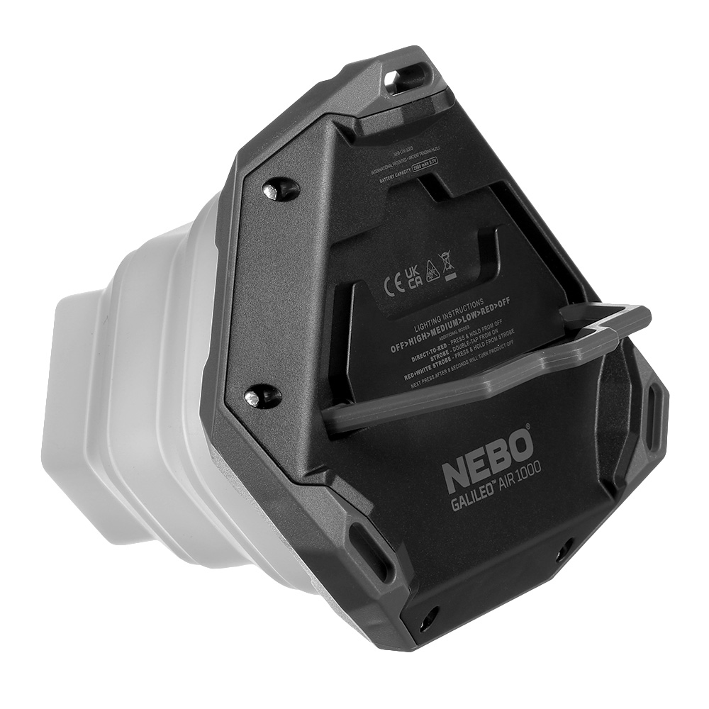 Nebo Laterne Galileo Air 1000 Lumen faltbar inkl. Akku und USB-Kabel grau Bild 6