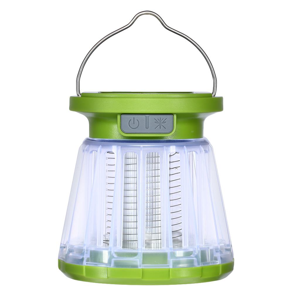 Dörr Lampe de camping Anti-moustique solaire - Vert fluo