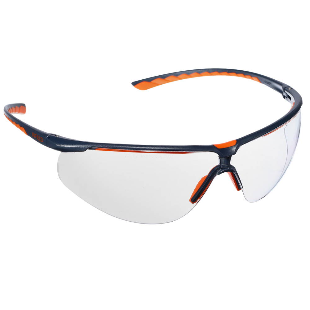 Infield Schutzbrille Levior klar grau/orange
