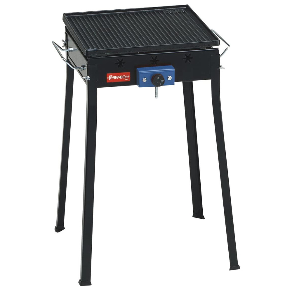 Ferraboli Gasgrill Plancha Mono schwarz kleines Packma