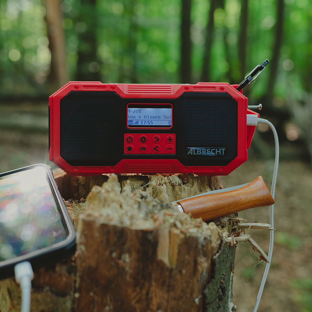 Notfall Outdoor-Kurbelradio, DAB,UKW, SOS-Alarm, PowerBank, Solar und Music Streaming per Bluetooth Bild 7